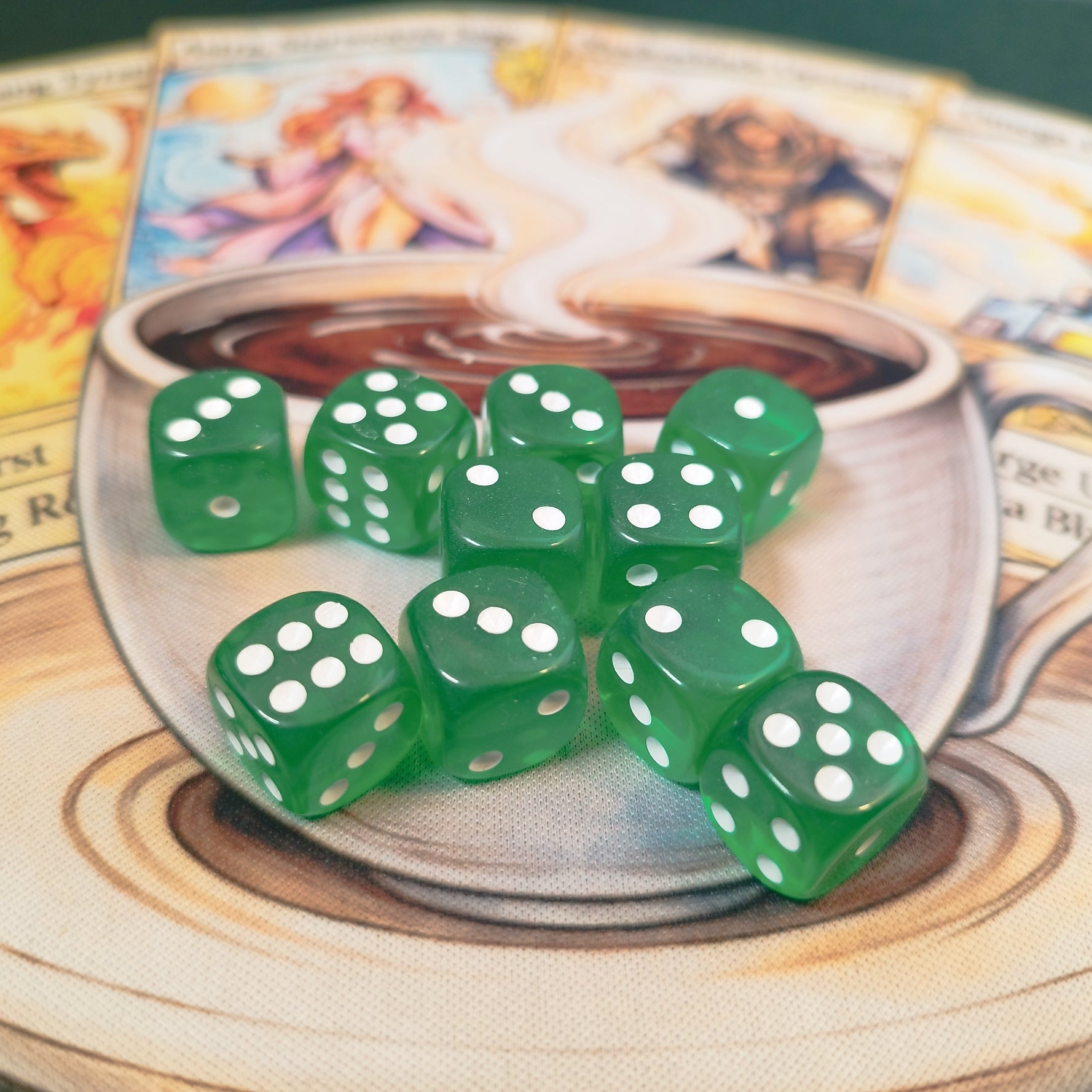 Green Neon d6's