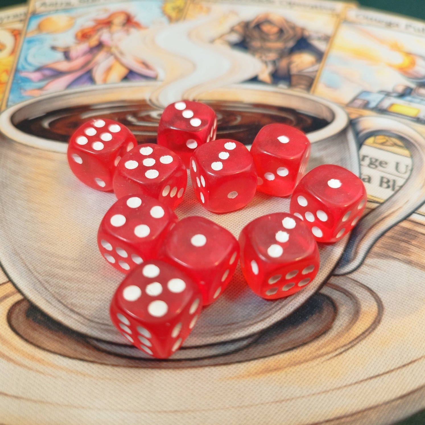 Red Neon d6's