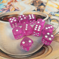 Pink Neon d6's