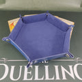 Pleather Velvet Dicetray - Blue