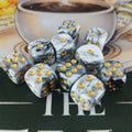Colour Swirl D6's - Black White
