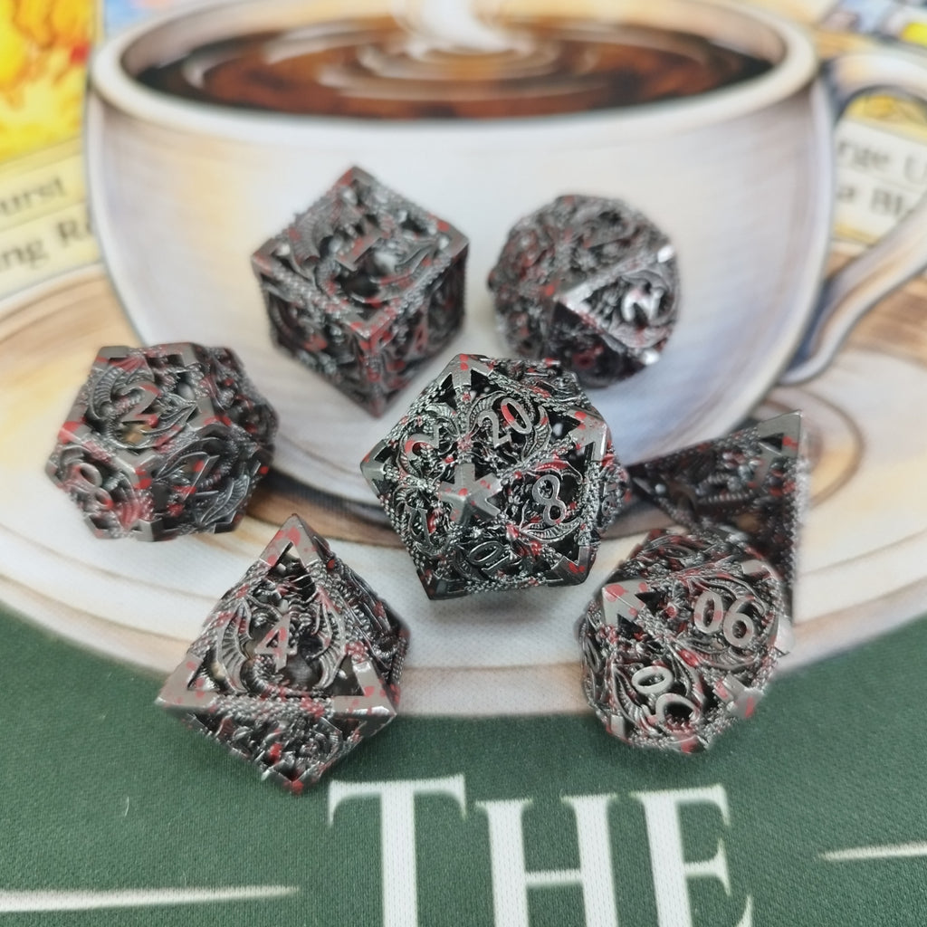Metal Dice Set - Blood and Iron