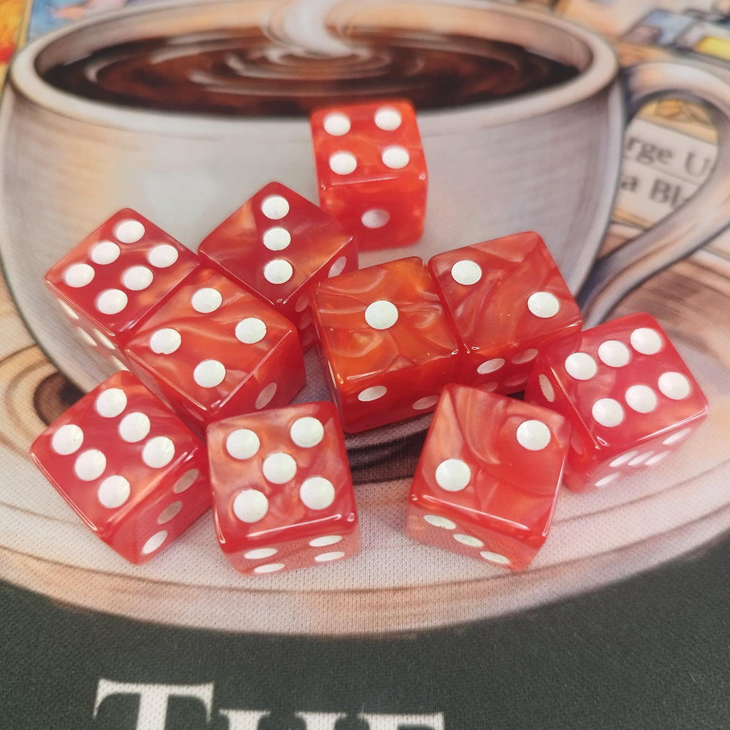 Pearl d6's - Red