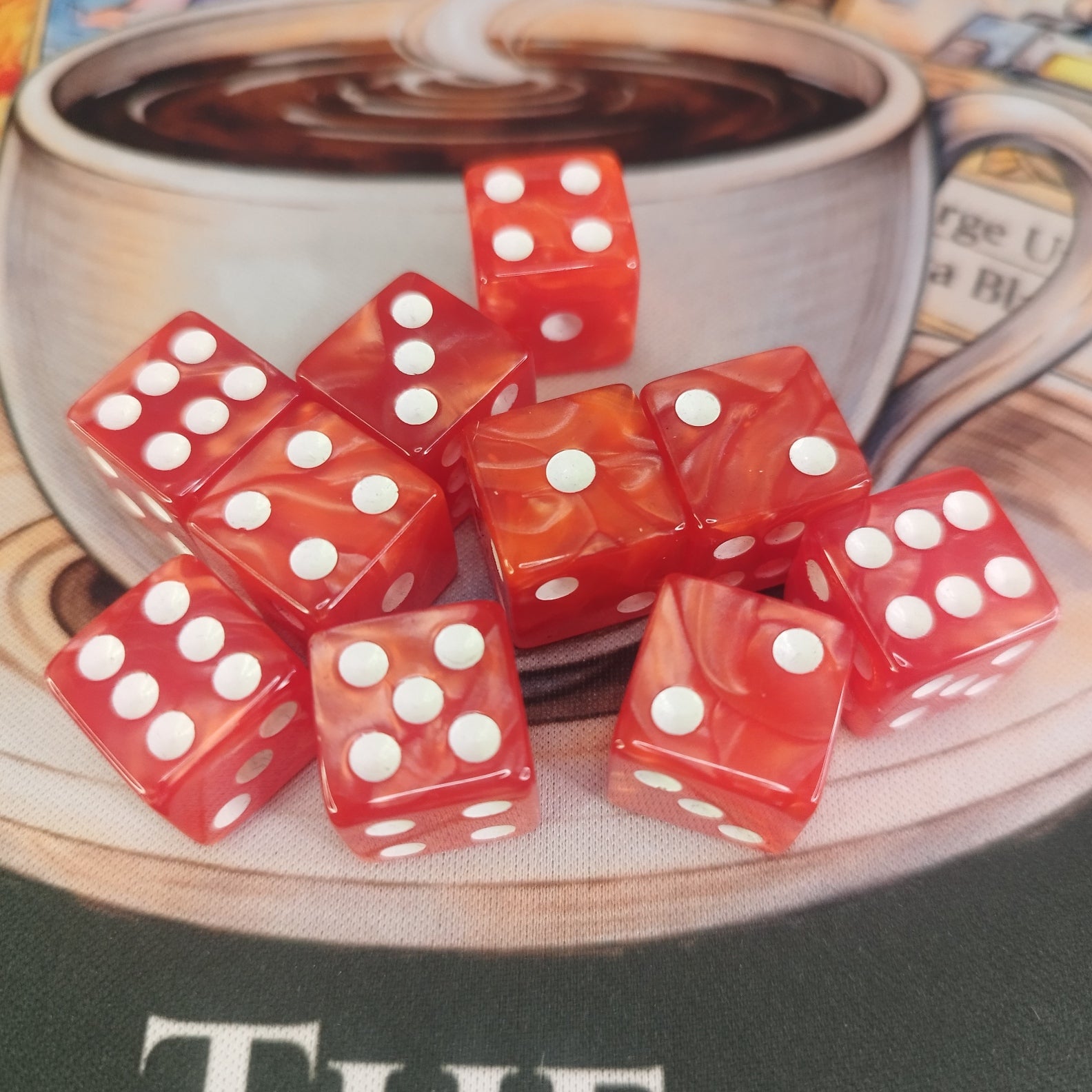 Pearl d6's - Red