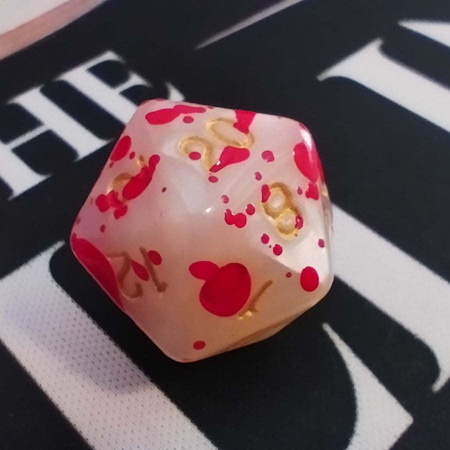 Bloody Dice Set - Beige Gold