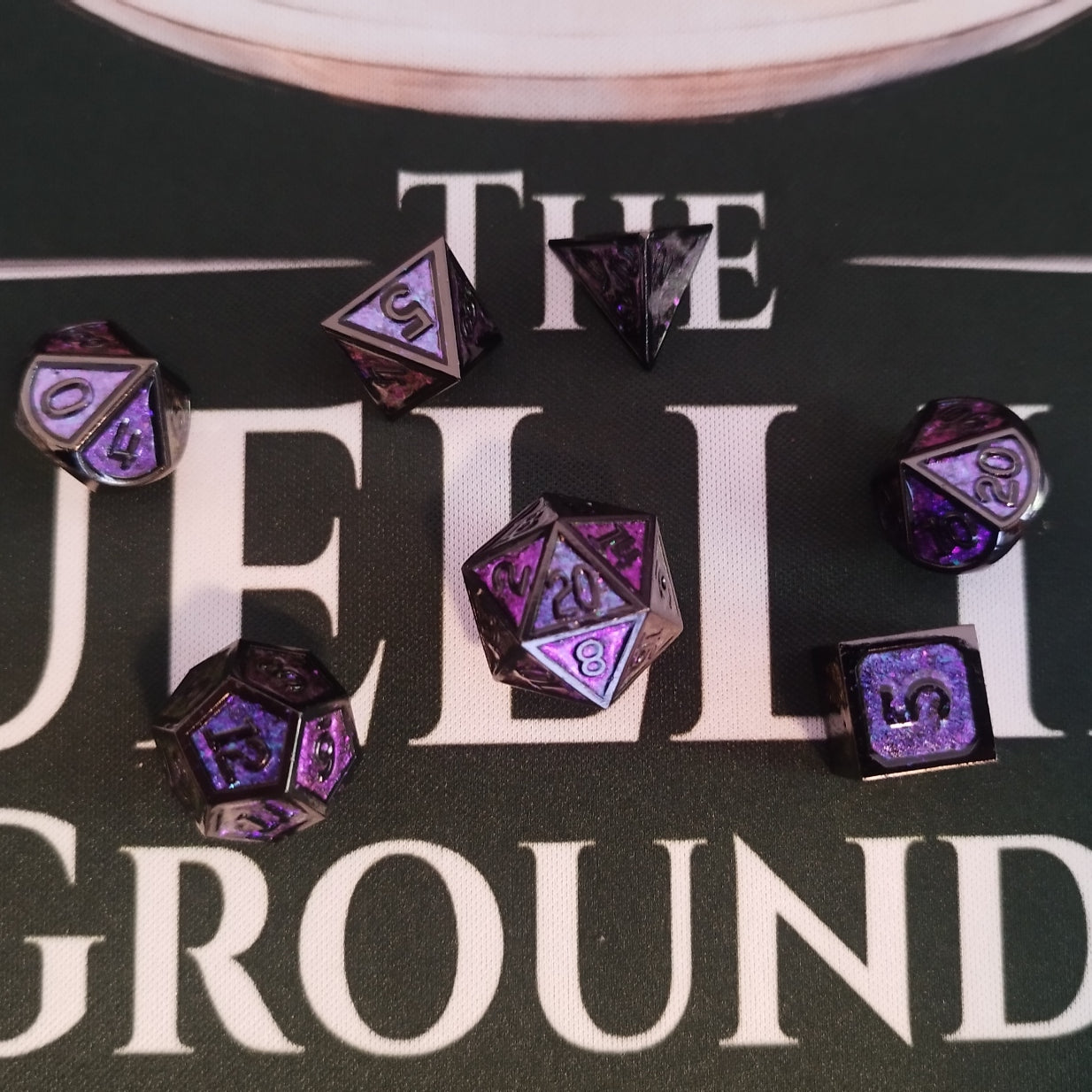 Metal Dice Set - Amethyst Shimmer