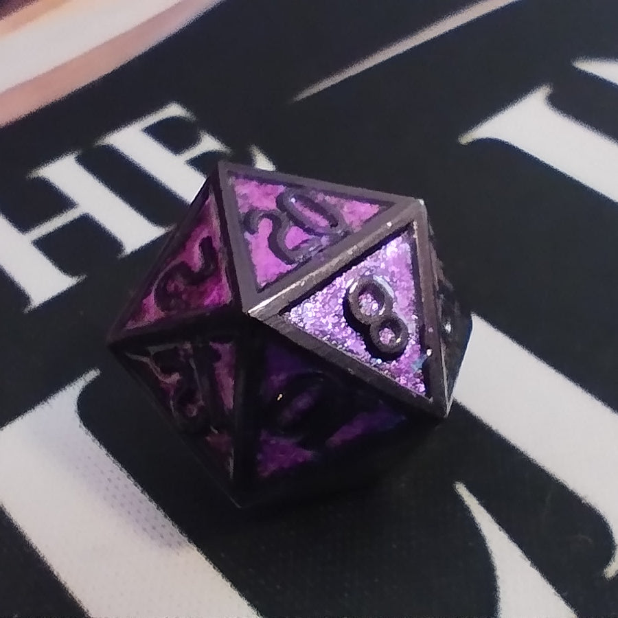 Metal Dice Set - Amethyst Shimmer