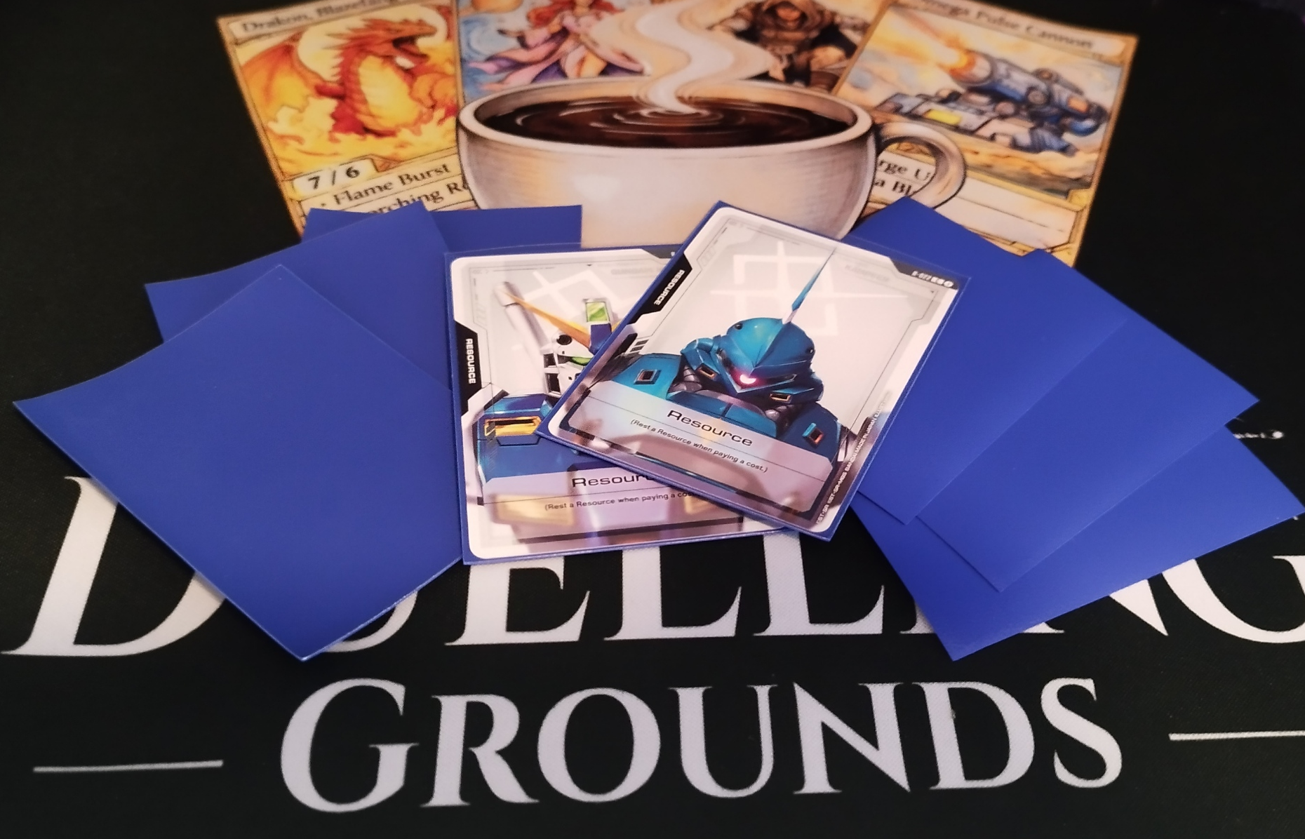 Matte - 100 Blue Standard Sleeves