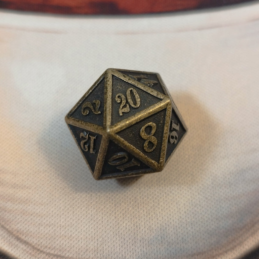 Metal Dice Set - Brass