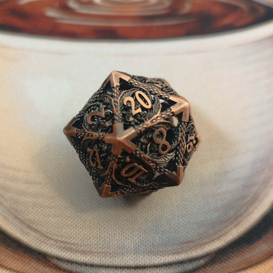 Metal Dice Set - Copper Dragon