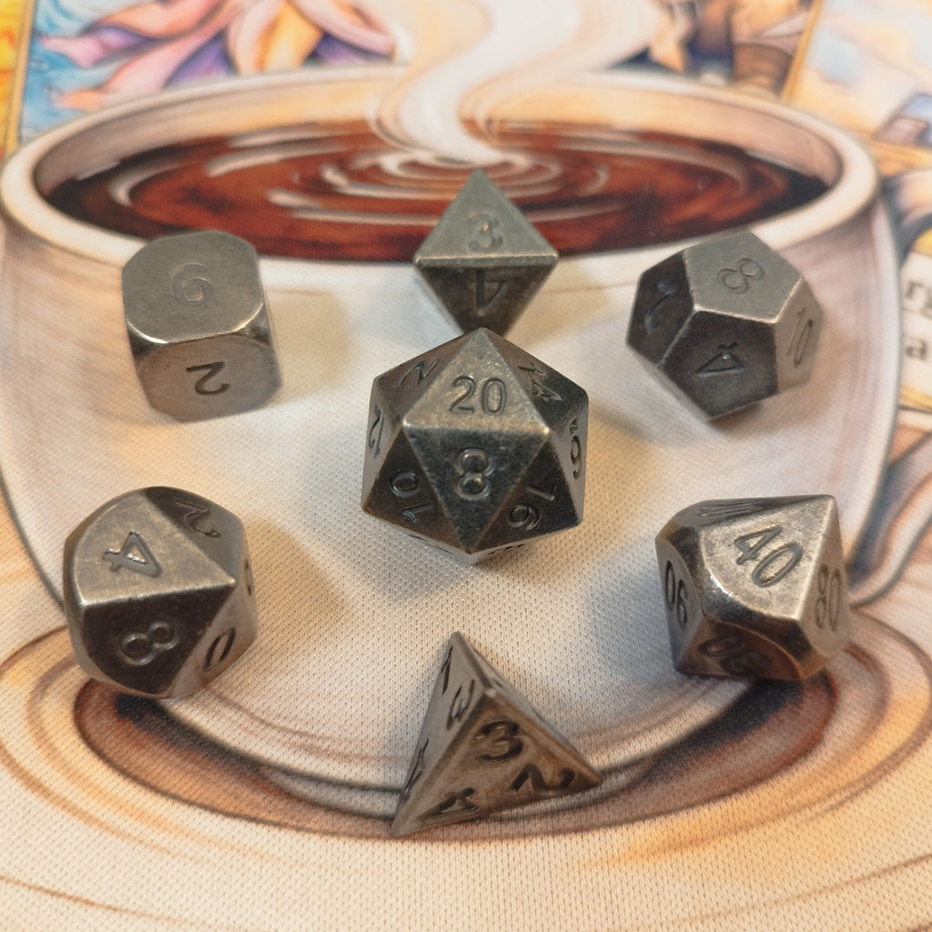 Metal Dice Set - Iron