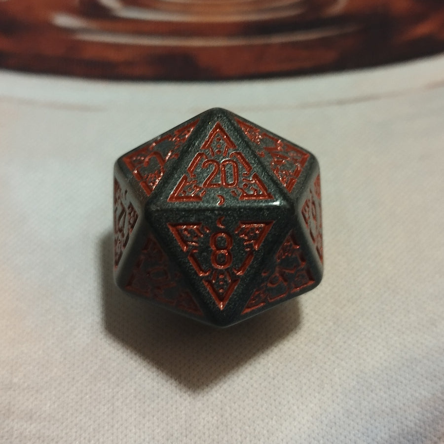 Patterned - Graphite Red