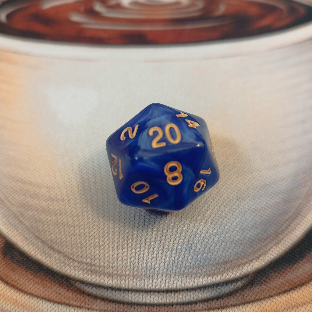 Pearlescent Dice Set - Blue