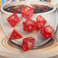 Pearlescent Dice Set - Red