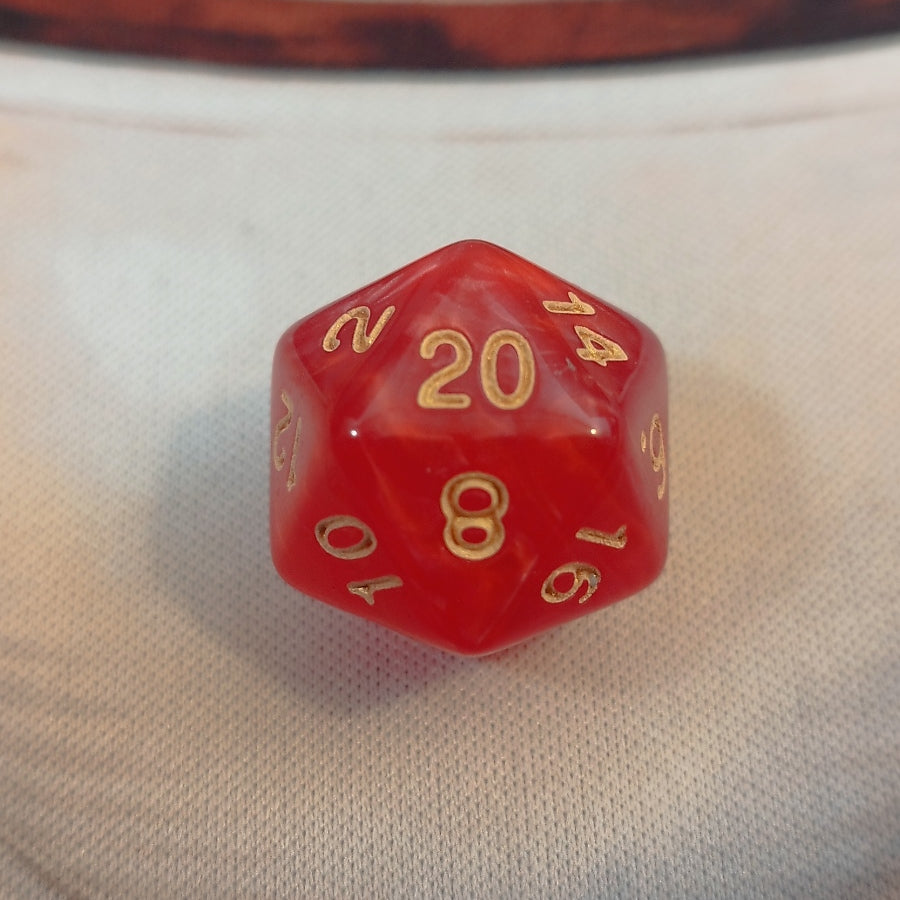 Pearlescent Dice Set - Red